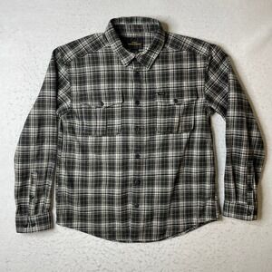 RVCA Andrew Reynolds Flannel Shirt Mens‎ Small Black Plaid Long Sleeve Button Up